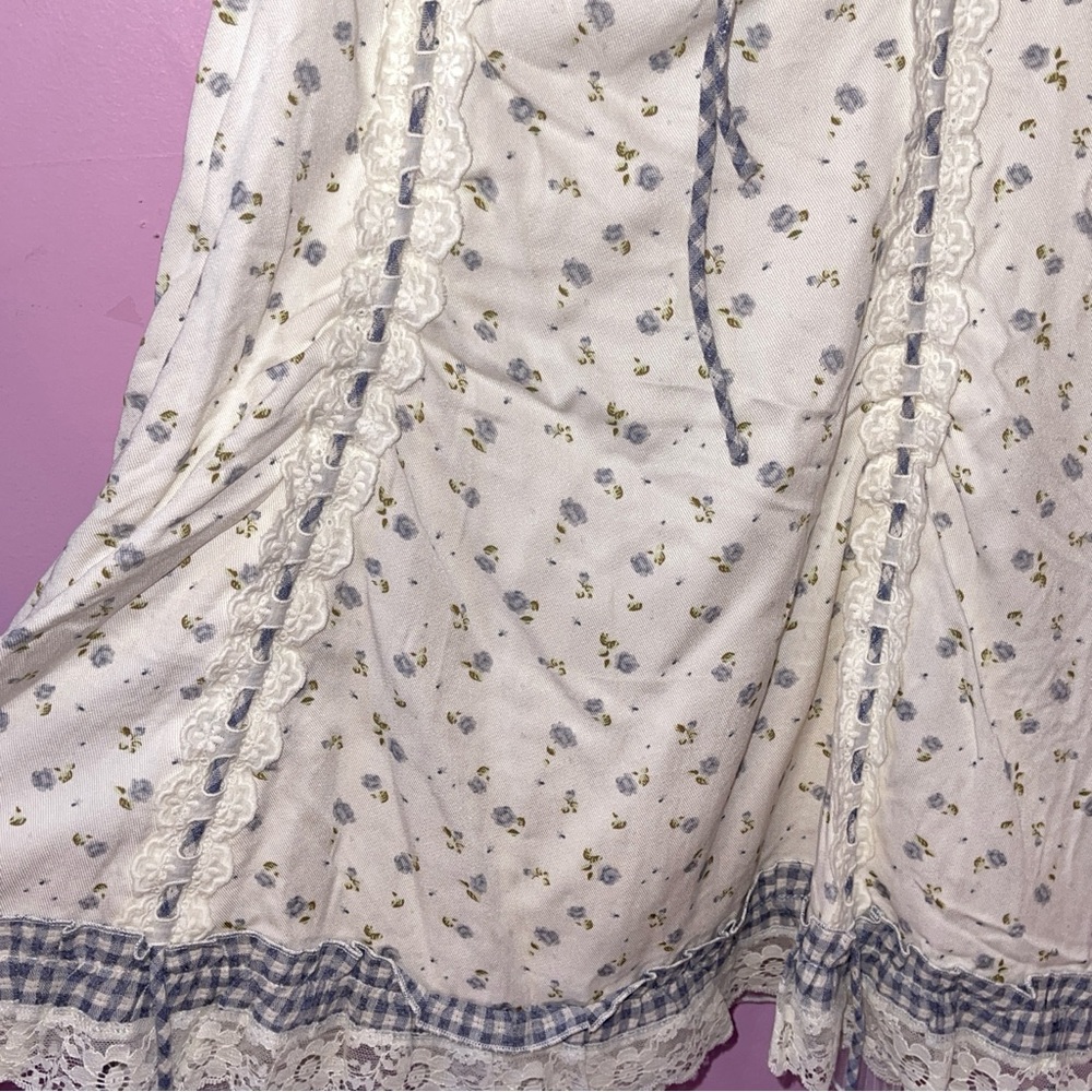 Lacemade babydoll dress fairycore cottage kawaii fairy floral Lolita - Picture 7 of 9